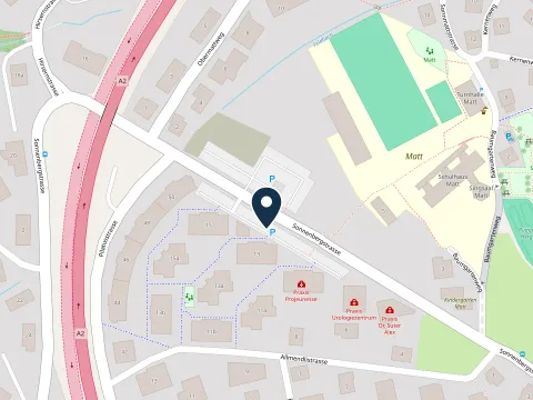 Karte: Anfahrt zum Urologie Zentrum Hergiswil